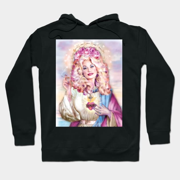 Our lady of Big Hair Art Hoodie by gorilaboss